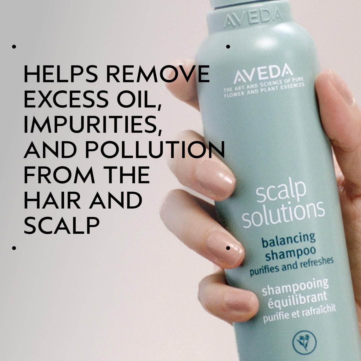Aveda Scalp Solutions Balancing Shampoo | Gentle Purifying Shampoo for All Hair Types | Removes Pollution & Build-Up, Improves Scalp Hydration | 94% Naturally Derived*, 1.7 Fl Oz