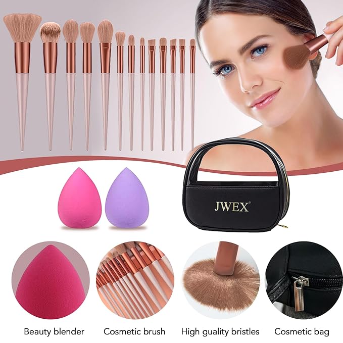 34 Pcs All in One Makeup Kit for Women Full Kit, Makeup Sets Includes Eyeshadow Palette Contour Stick Eyebrow Soap Cosmetic Brush Set Makeup Gift Set for Women Teen (A203)