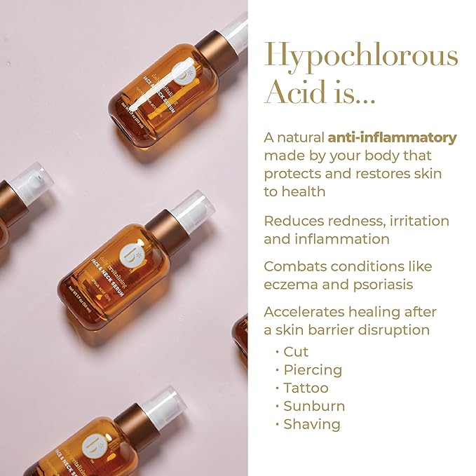 Bloome* .05% Hypochlorous Acid Serum for Face & Neck - 50ml HOCL - Gentle Soothing Skin Support, Assists in Skin Balance, Support Skin Comfort, Encourages Skin Wellness, Helps Maintain Skin Appearance