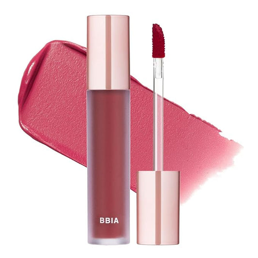 BBIA Last Velvet Tint - Soft & Creamy Matte Finish Lip Stain, Blur Effect with Velvety Texture, Long-Lasting, High Pigment, Lightweight, Non-Drying, Vegan, Korean Lip Makeup (V05 EXTRA CUTE)