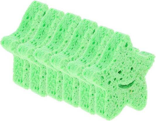 6pcs Bath Sponge Foam Loofah Sponge, Body Sponge for Shower Star Shaped Exfoliating Sponge Portable Body Scrubber