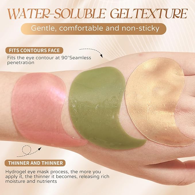 60Pcs Under Eye Patches for Dark Circles, Pro-Xylane Bose Eye Mask to Reduce Puffiness, Wrinkles & Fine Lines, Hydrating & All-Natural Skin Treatment Pads Spa Gifts for Women & Men