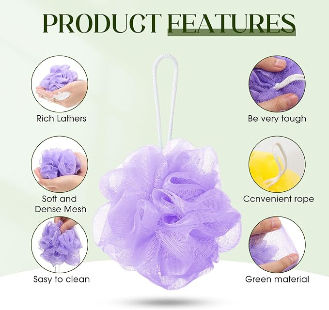 Sunnyray 100 Pcs Loofahs Bulk Small Bath Shower Loofahs 20g Travel Size Soft Sponges for Women Men Travel Cleaning Wash Puff Bathing Accessories Shower Pouf Mesh Set