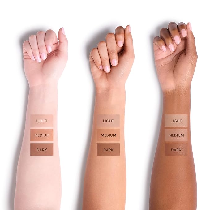 HALEYS Re-sculpt Smoothing Contour Powder (Dark) Lightweight, Non-Caking, Nourishing & Skin-Softening, Infused with Shea Butter & Chamomile Flower Water to Soothe Skin