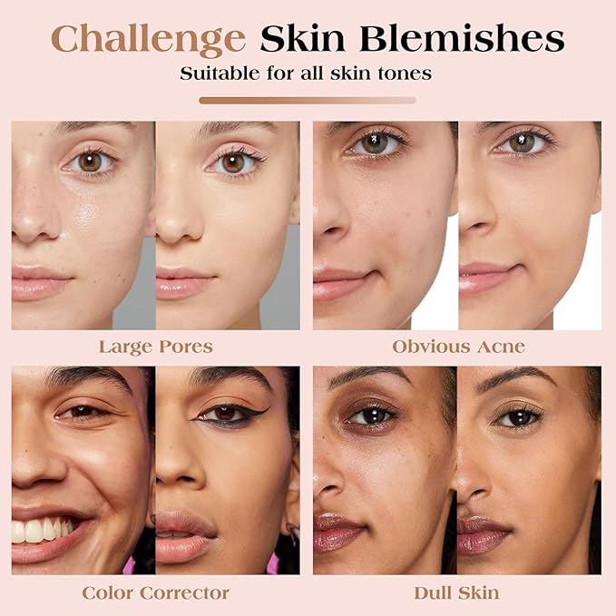 2PCS Concealer Kit with Brush - Full Coverage, Waterproof Cream Makeup Concealer for Under Eye Dark Circles, Acne, Blemish, Pores and Spots (#03+#04)