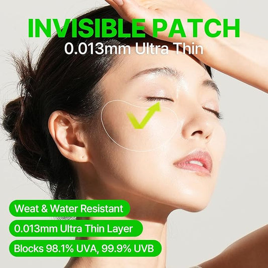 FRANZ UV Protection Peptide Sun Patches, Ultra-Thin Sunshield for Face, 4 Pairs (Regular Size), Anti-Aging & Skin Rejuvenation, Perfect for Outdoor Sports – Golf, Hiking, Driving, Korean Skincare
