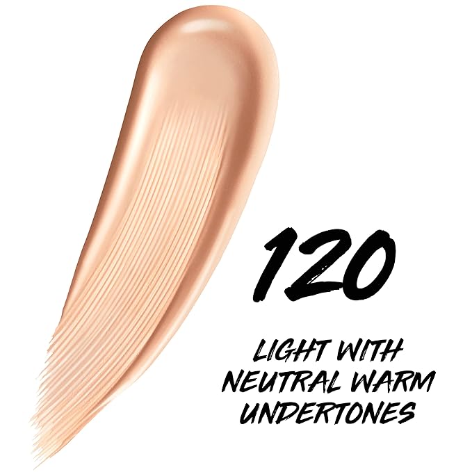 Maybelline Super Stay Up to 24HR Skin Tint, Radiant Light-to-Medium Coverage Foundation, Makeup Infused With Vitamin C, 120, 1 Count