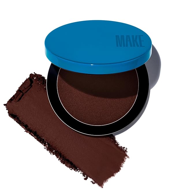 MAKE Beauty Skin Mimetic Microsuede Bronzer Powder - Matte Bronzing Powder Contour, Buildable Formula, Non Comedogenic, Long Lasting Color. Shade - Zodiac for Deep to Dark Skin
