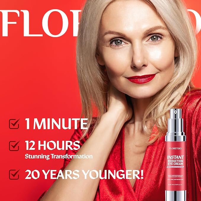 Instant Eye & Face Lift Cream: Rapid Under Eye Bags,Wrinkles, Dark Circles, Puffiness Remover for Women and Men in 60 Seconds - Temporary Firming & Tightening Treatment - Wrinkle Filler 0.67oz