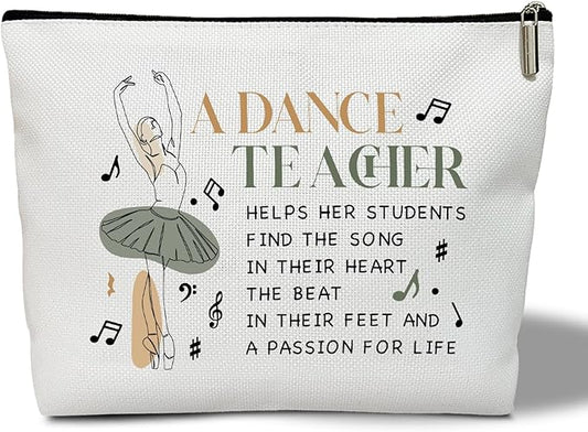 Multifunction Makeup Bag Purse - Appreciation Gift for Her, Women, Coworker, Dance Teacher, Dancer, Travel Accessories