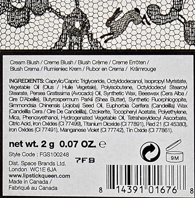 Lipstick Queen Blush, Black Lace Rabbit