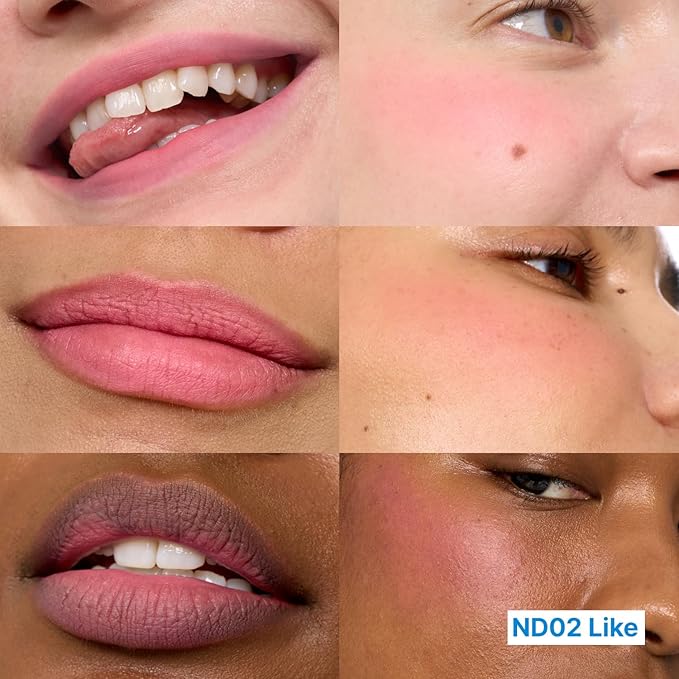 Blurry Pudding Pot | Airbrushed Blush & Lip, Buildable Pigment, Long-lasting, Lightweight, Easy to Blend, Natural Soft Matte Finish - Like (Light Pink) | 0.17 oz