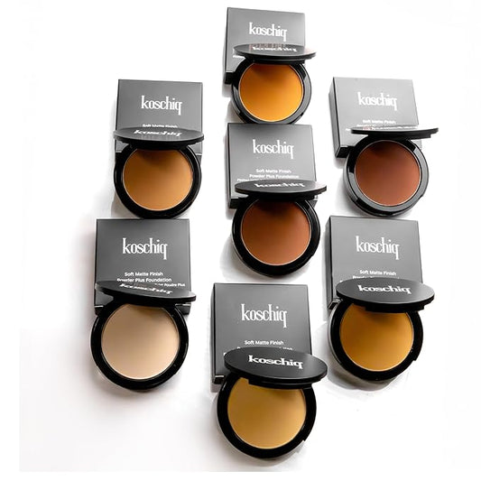 soft matte powder (K-50. Medium with warm neutral undertone)