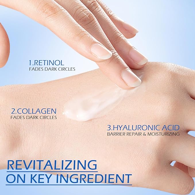 Retinol Eye Cream, Hydrating Under Eye Care Daily Wrinkle Cream,123456789