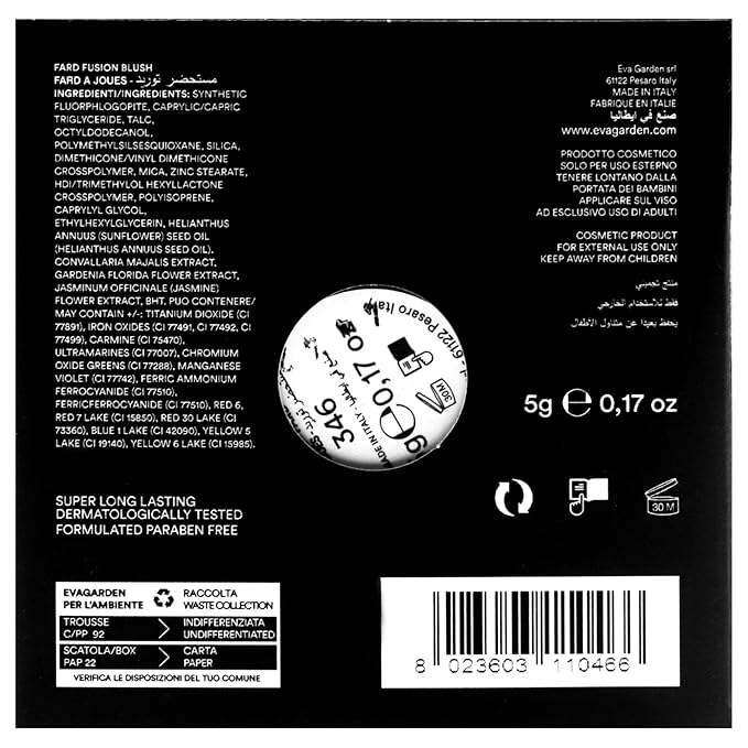 Fusion Blush - Easily Blendable Texture - Enhances Your Makeup Finish - Soft Focus Effect Visibly Reduces Fine Lines - Highlights Cheekbone and Sculpts Face - 346 Rose Peach - 0.17 oz