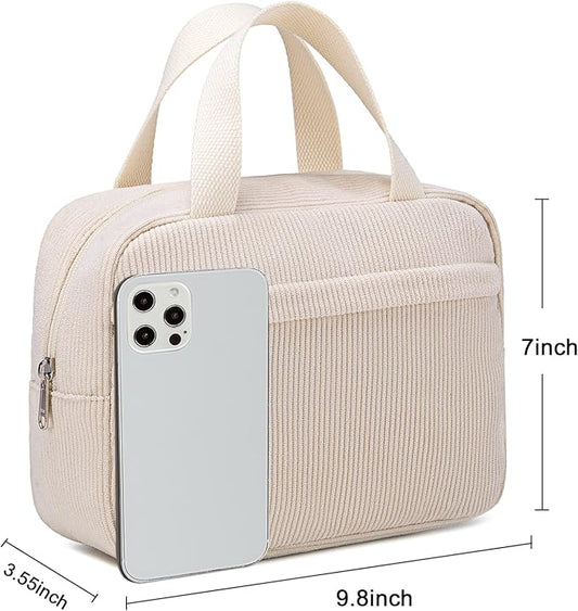 Makeup Bag for Women Cosmetic Bag Large Make Up Organizer Travel Toiletry Bags Waterproof Zipper Tote Pouch Purse for Girls