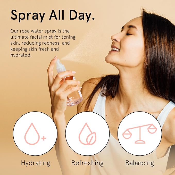 grace & stella Award-Winning Skin Care Set - Stocking Stuffers for Teen Girls, Christmas Gifts for Women - Travel Essentials with Gold Eye Masks, Hyaluronic Acid Serum & Rose Spray, Beauty Gift Set