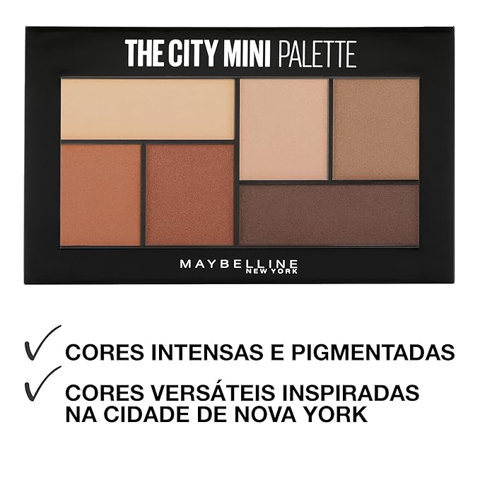 Maybelline New York The City Mini Eyeshadow Palette Makeup, Brooklyn Nudes, 0.14 oz.