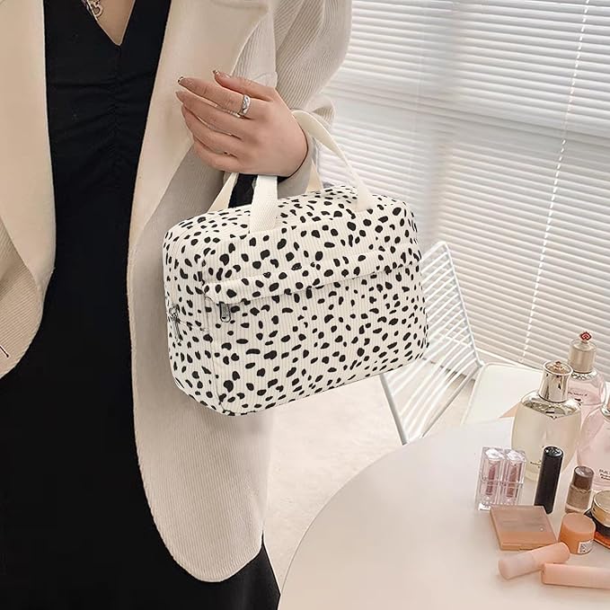 Makeup Bag for Women Cosmetic Bag Large Make Up Organizer Travel Toiletry Bags Waterproof Zipper Tote Pouch Purse for Girls