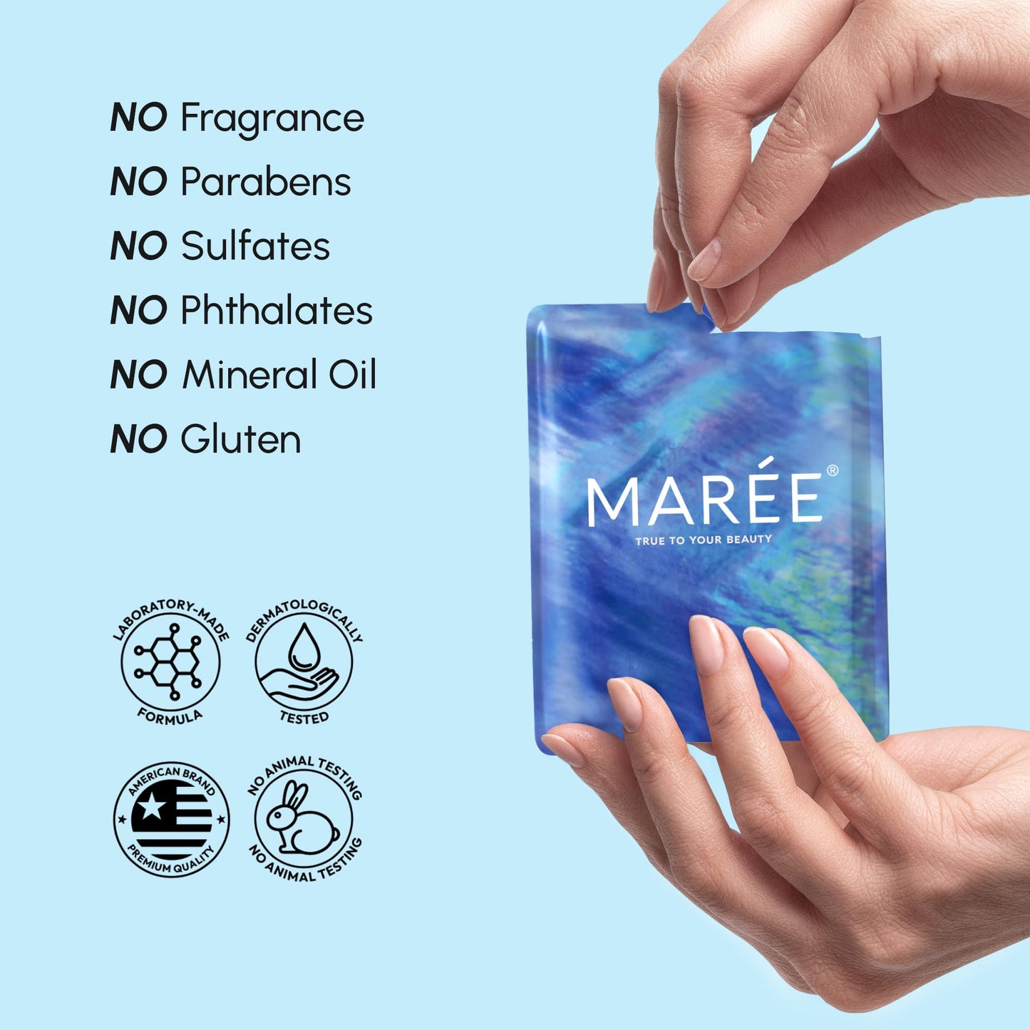MAREE Eye Gels - Pads Under Eye Patches for Puffy Eyes and Dark Circles with Collagen & Hyaluronic Acid - Anti Wrinkles Under Eye Masks Skincare Treatment for Puffiness & Bags - Parches Para Ojeras