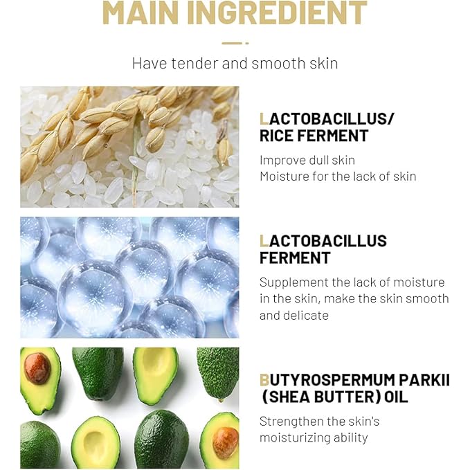 AICHUN BEAUTY Rice Scrub Face Body Cream Deep Cleaning Detox Exfoliation Smoothing Moisturizing Skin 200ml / 3.76fl.oz