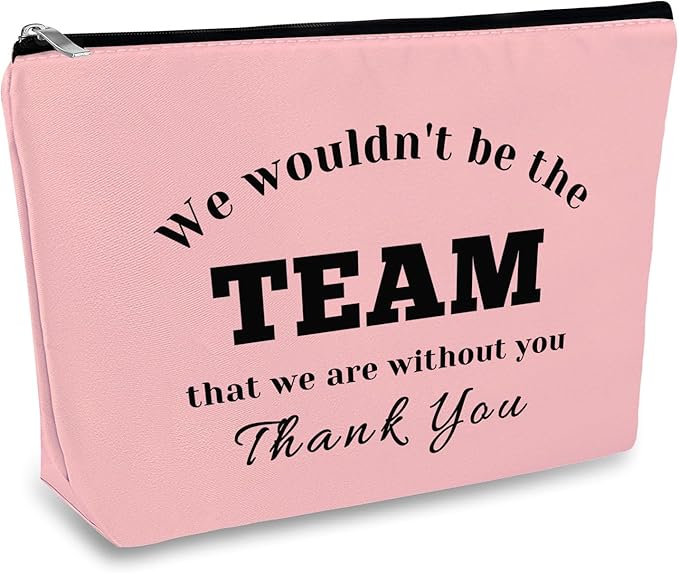 Boss Leader Appreciation Makeup Bag for Women Employee Manager Supervisor Coach Thank You Cosmetic Bag Colleague Leaving Boss Day Birthday Thanksgiving Gift Oxford Cloth Travel Pouch