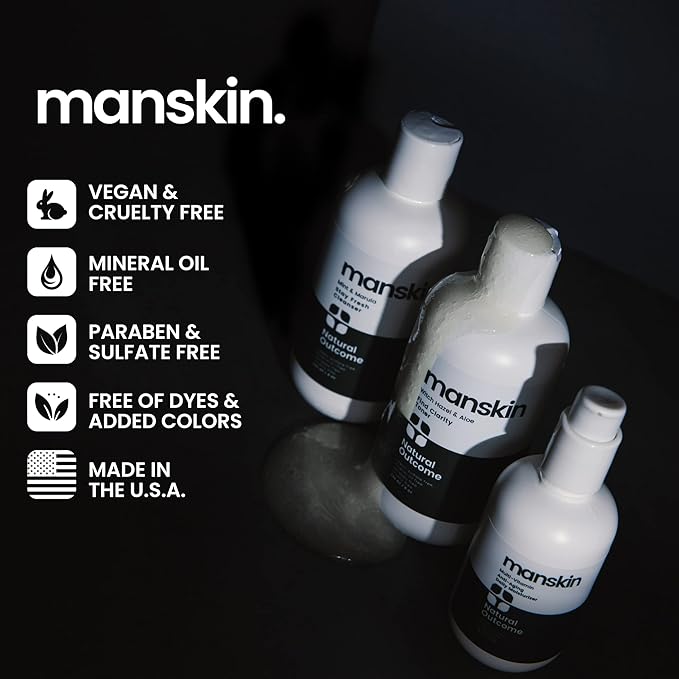 Man Skin Supreme Moisture Serum Mens I Mens Anti-Aging Day & Night Facial Serum I Advanced Moisture Serum with Hyaluronic Acid, Argan Oil & Vitamin E