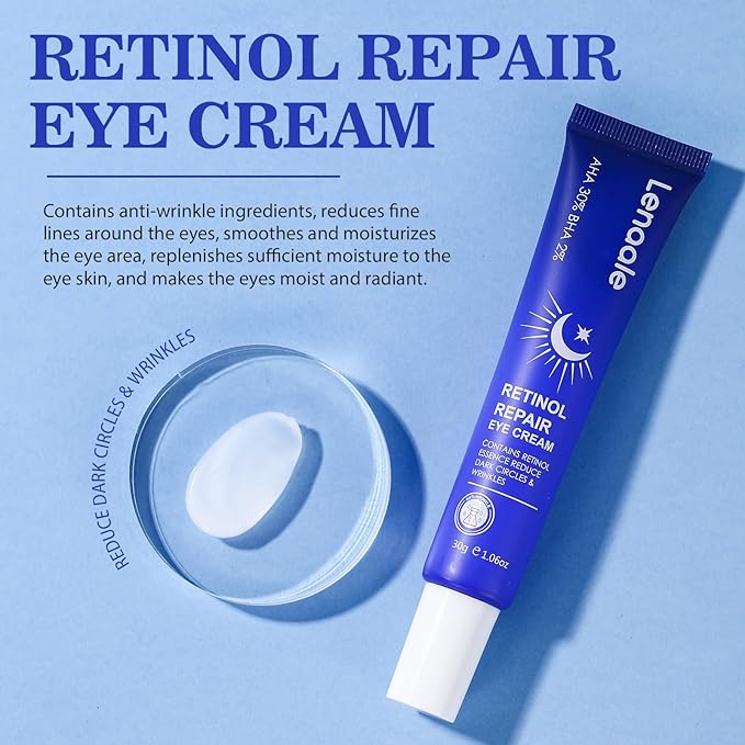 Retinol Eye Cream, Hydrating Under Eye Care Daily Wrinkle Cream,123456789