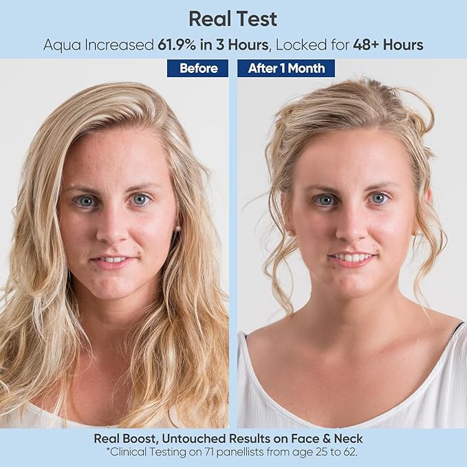 Hyaluronic Acid Serum for Face with Vitamin B5, C, E & Niacinamide, Hydrating & Plumping Face Serum for Sensitive Skin, Fragrance-Free 8.45 Fl Oz