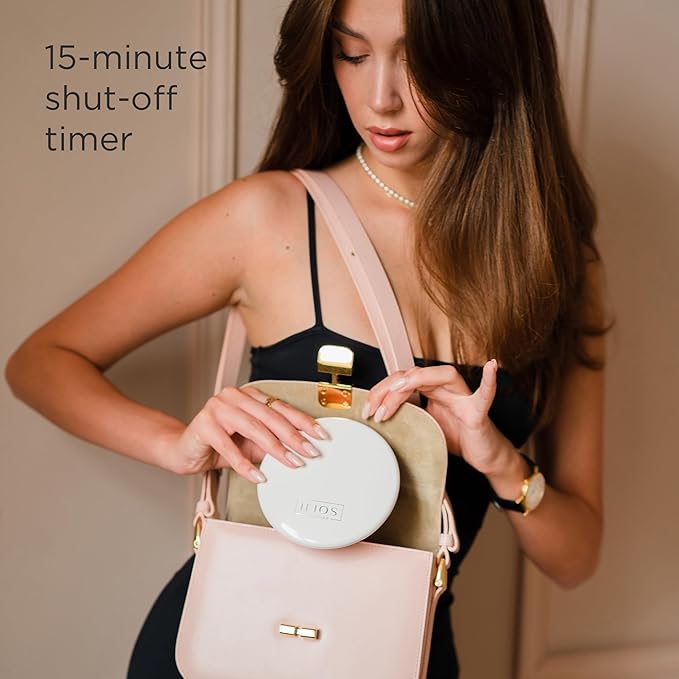 LED Compact Mirror with Light and 1x and 10x Magnifying Mirror in 5-inch mini Size Ideal for Trave