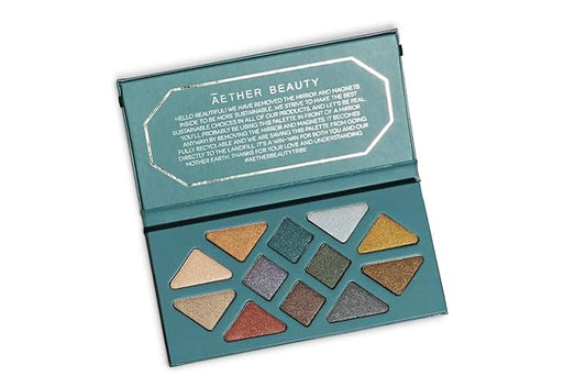 ĀTHR Moonlight Crystal Eyeshadow Palette | 12 Shades | Clean, Organic, Vegan, Cruelty-Free & Recyclable
