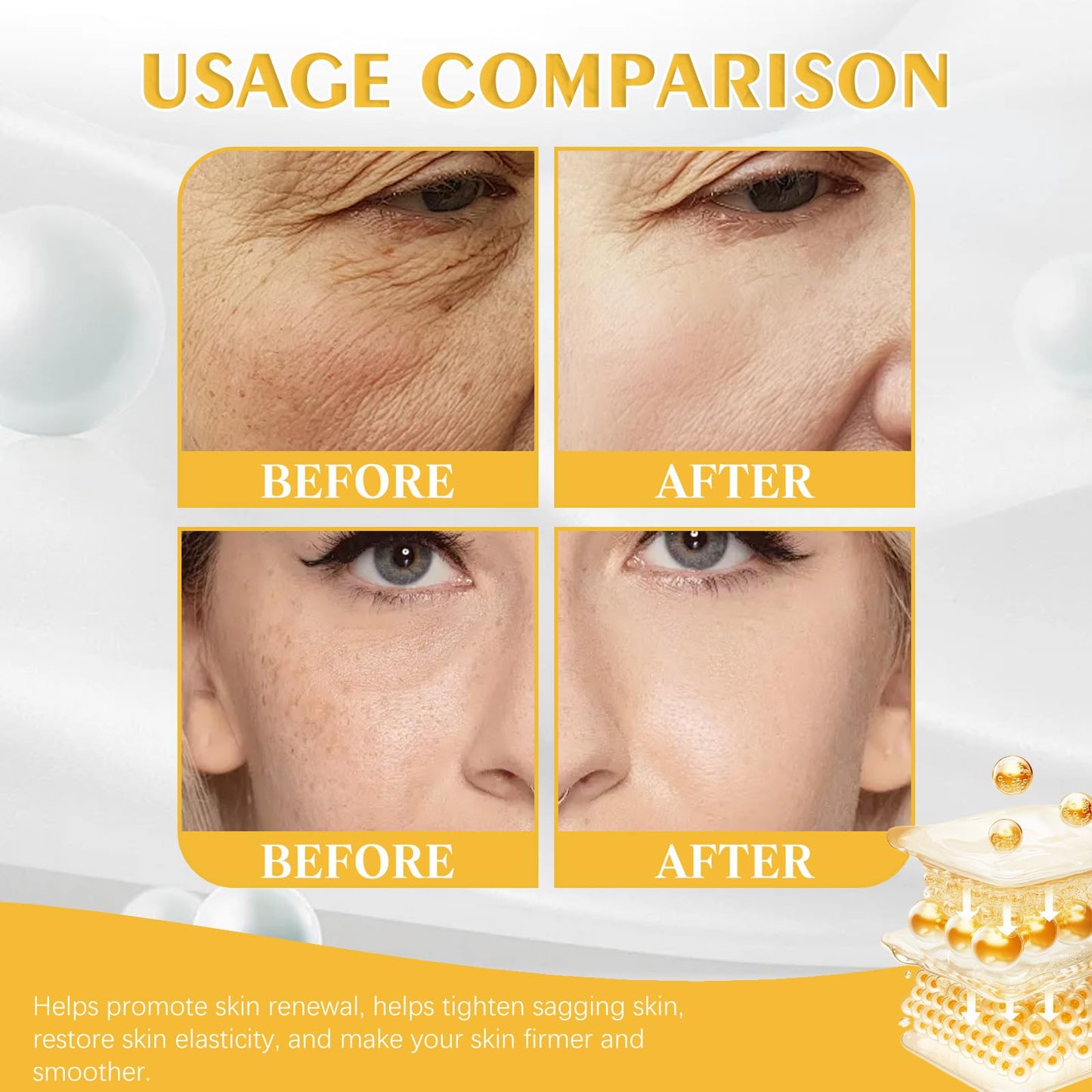 2PCS Bee Venom Retinol Cream, 2025 New Bee Venom Retinol Anti Wrinkle Facial Moisturizer Firming Skin Cream, Fine Lines, for All Skin Types