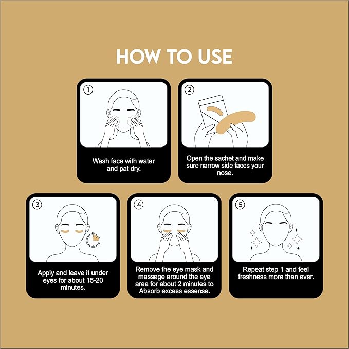 25 Pairs 24K Gold Under Eye Mask/Patches For Moisturizing, Dark Circle Treatment, Wrinkles, Puffy Eyes, Gift For Birthdays, Wedding, Daily Use, Parties, Unisex Under Eye Mask