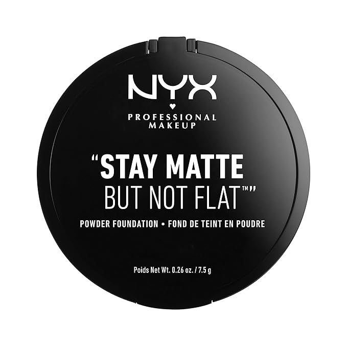 NYX PROFESSIONAL MAKEUP Stay Matte But Not Flat Powder Foundation, Nude