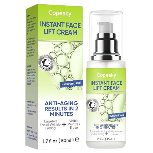 TANGDIAABBCC Instant Face Lift Cream, Temporary Skin Tightening Cream with Hyaluronic Acid, Smoothing Wrinkles, Fine Lines & Puffiness in 2 Minutes