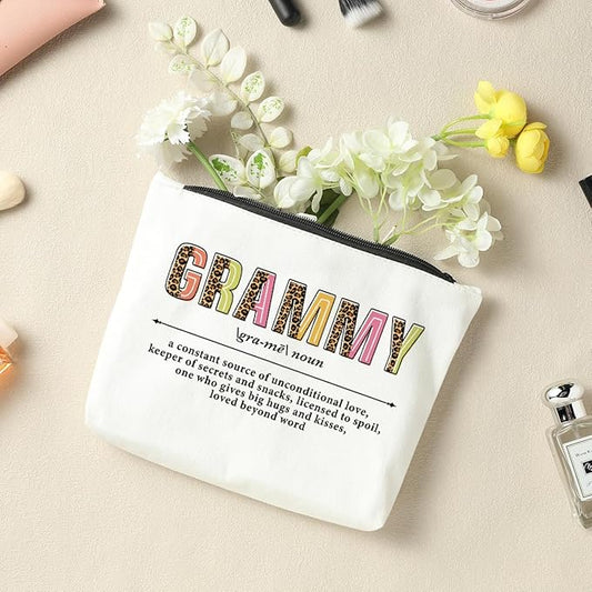Grammy Makeup Bag - Cosmetic Bag for Grandma Gifts, Mother's Day & More