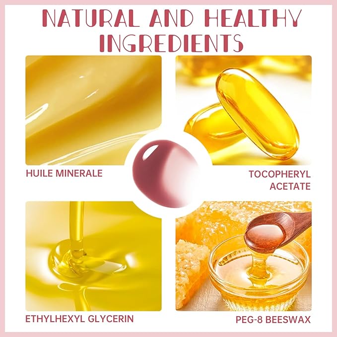 2 Color Nourishing Lip Gloss Brown Liner Combo, Hydration Plumping Glitter Lip Glow Oil Set for Women, Moisturizing Lightweight Long Lasting High Shine Lip Tint, Mini Liquid Lipstick Makeup