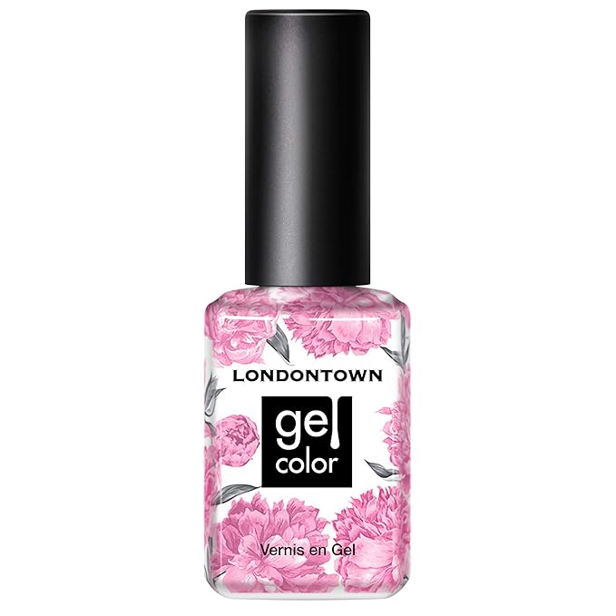 LONDONTOWN UV/LED Gel Nail Polish - Long Lasting, Chip Resistant High Shine Color - Glossy Muted Pink, Lemonade Pop, 12ml/.40fl oz