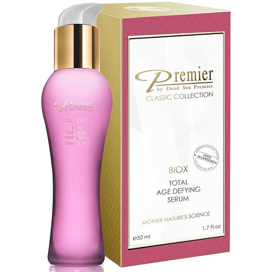 Premier Dead Sea Classic BIOX serum, Total Age Treatment, Anti-Age, anti wrinkle, anti expression marks gel Complex, soft, gentle, non tacky 1.6 fl.oz