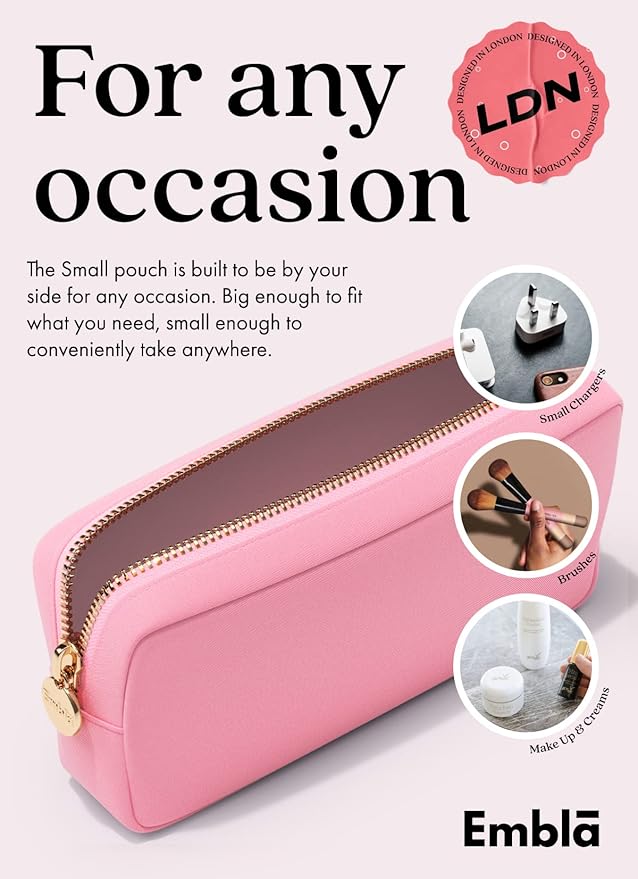 LOVE Valentine Makeup Bag Travel Cosmetics Pouch and Toiletry Bag, Nylon Zipper Pouch Purse, Cute Make Up Organizer Storage Tote for Women Girls, Travel Skincare Case, Small Makeup Bags, Flamingo