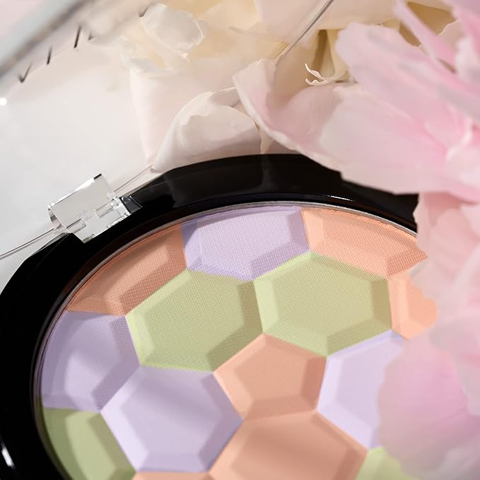 LAURA GELLER NEW YORK Filter Finish Pressed Radiant Setting Powder, Color Correcting For Even Tone, Universal