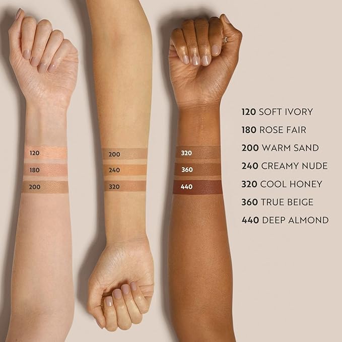 M. Asam MAGIC FINISH Supercharge Serum Foundation Deep Almond (1.01 Fl Oz) - Moisturizing Make Up & Firming Face Serum In One, Anti-aging CC Cream With Optimal Coverage & Hyaluronic Acid