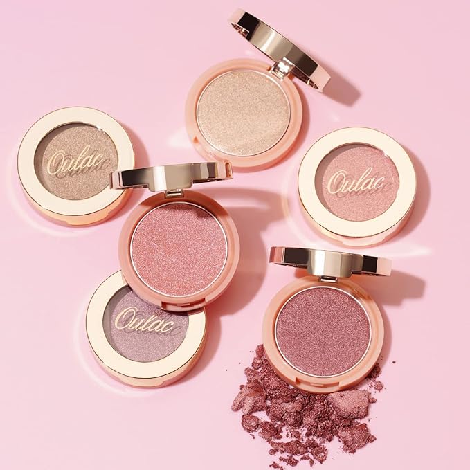Oulac Peach Blush Makeup for Fair Light Skin | Pigmented Powdery Korean Style | Natural Radiant Look | Blendable & Buildable | Vegan Cruelty-Free | 4.8g 16 Summer Time