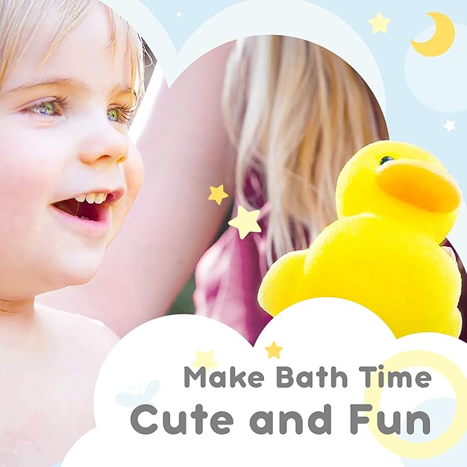 Baby Sponge - Fun Bath Toy for Children - Made of PU Foam, High-Density, High-Absorbent, Safe, and Durable - General Washing, Showering, Bathing, Bubble Bath, and Body Cleaning (Unicorn)