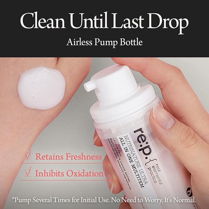 [K-Beauty] Neogen RE:P Nutrinature All-in-One Multitem | Vegan Hypoallergenic Moisturizer Face Cream Combining Toner, Essence & Emulsion 3.38 fl oz