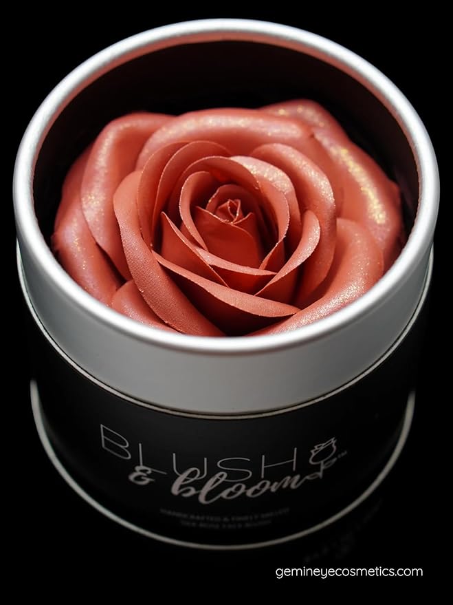 Radiant Roses GEM IN EYE Blush & Bloom Classic Edition 3D Silk Rose Blush-On Powder Rose Makeup Blush
