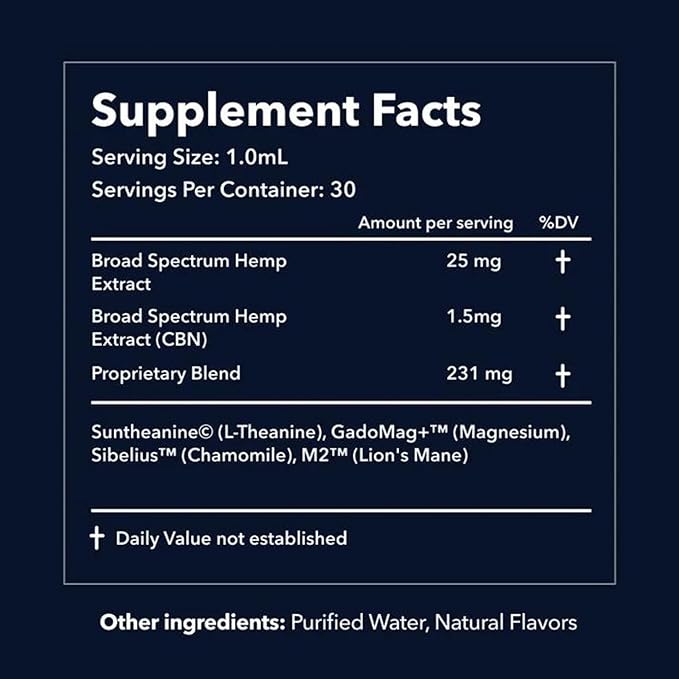 Nighttime Sleep Support for Peaceful Night Sleep - Gluten-Free, No Sugar, Non-GMO, Vegan, Keto-Friendly - 1 fl oz