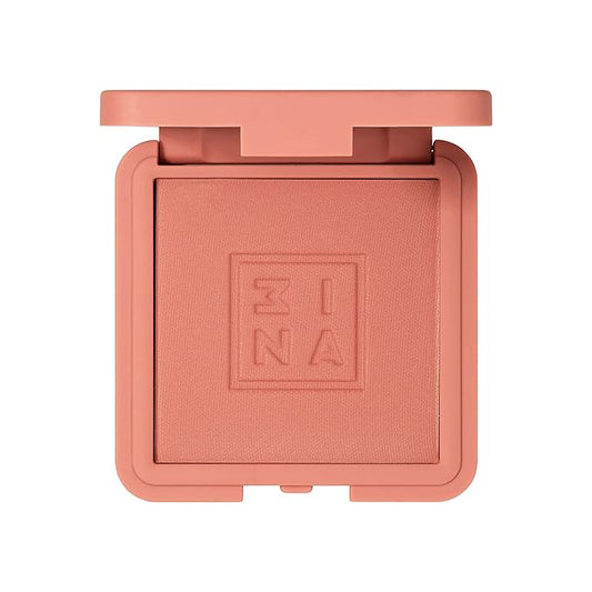 3INA The Blush 369 - Natural, Light Mineral Powder Blush For Sensitive Skin - Blendable, Buildable Rouge To Give Skin A Pigmented, Dewy Glow - Vegan, Cruelty Free, Eco Friendly Blush Makeup - 0.26 Oz