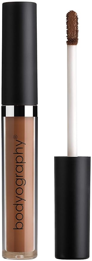 Bodyography Skin Slip Full Coverage Concealer - Flexible Comfort, Flawless Finish - Lightweight for all Day Wear Skin Hydration - Infused Vitamin E and Glycerin (Neutral Deep)