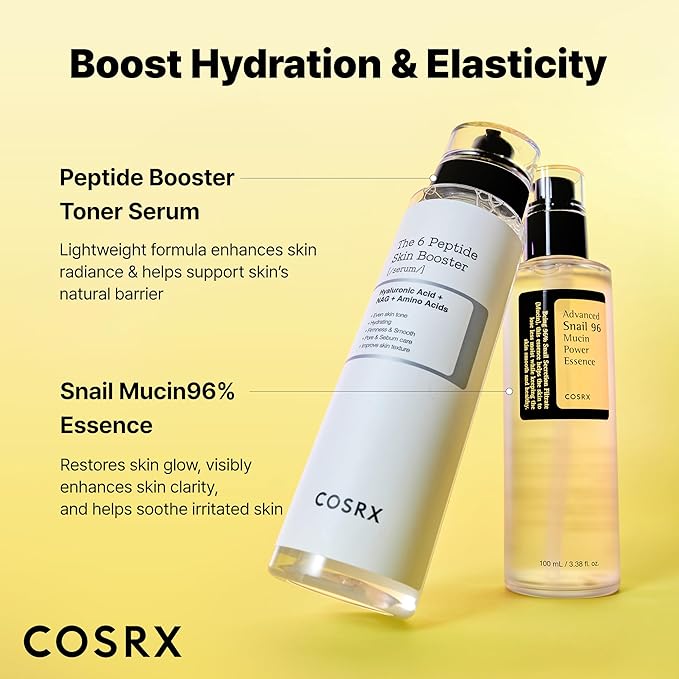 COSRX Snail Mucin 96% Peptide Booster Set - Amazon Exclusive - Korean Skin Care, Gift Sets, Skin Care Sets for Women, Advanced Snail Mucin Serum, Face Serum, Stocking Stuffers for Women